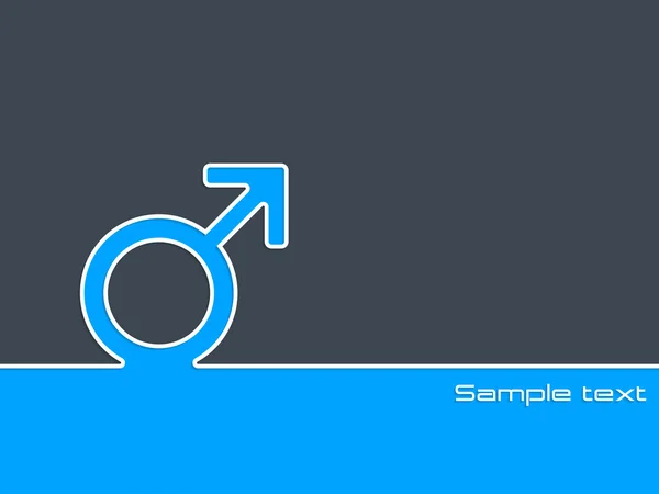 Male sex symbol background — Stock Vector