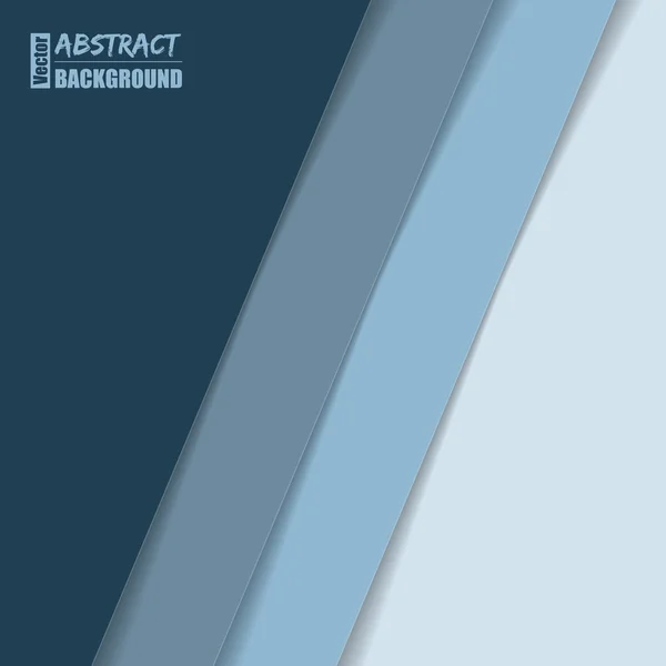 Abstrakt broschyr design med blå ränder — Stock vektor