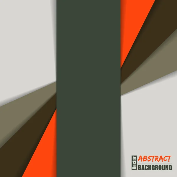 Folleto abstracto con rayas de sombra — Vector de stock