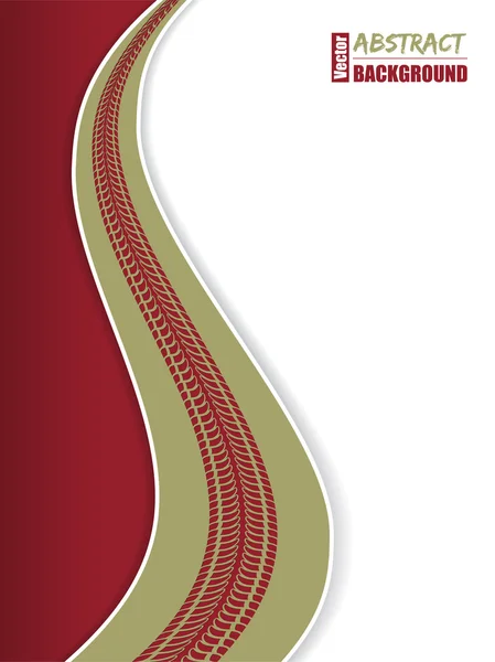 Fond de pneu vert rouge froid — Image vectorielle