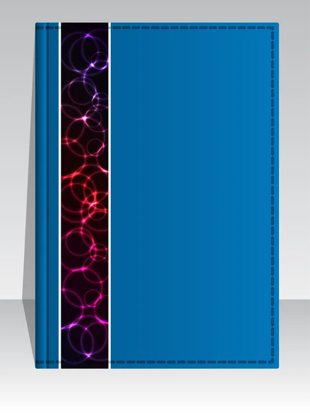 Diseño de portada azul — Vector de stock