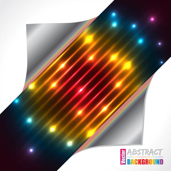 Abstraktní rainbow plazmy laseru brožura designu — Stockový vektor