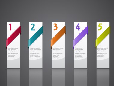 Advertising label set of five 