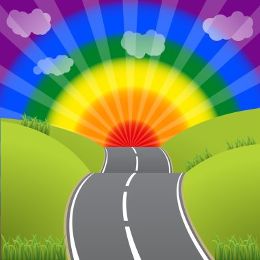 Yol için bir patlama gay lezbiyen gökyüzü