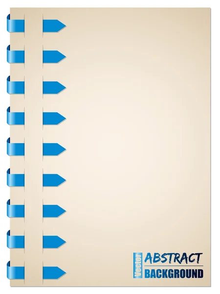 Brochure flèche bleue design — Image vectorielle