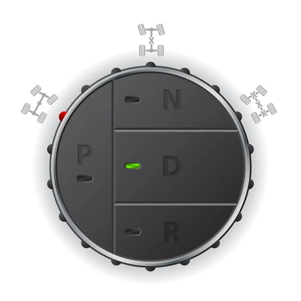 Panel de control de transmisión automática — Vector de stock