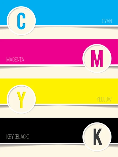 Cmyk fundo com espaço de cópia —  Vetores de Stock