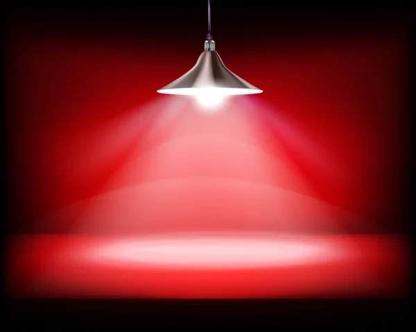 Lampe suspendue. Illustration vectorielle . — Image vectorielle