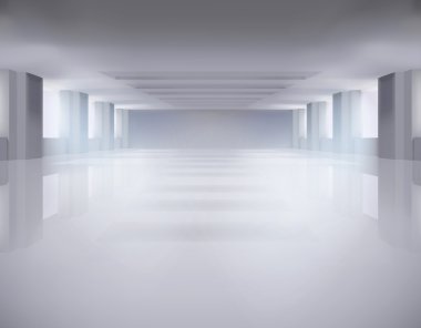 Büyük oda. Vektör çizim.