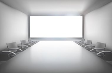 Konferans salonu. Vektör çizim.