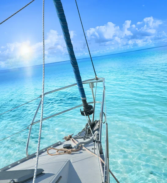 Blick von der Segeljacht. — Stockfoto