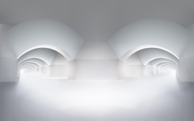 İç koridor ile. Vektör çizim.