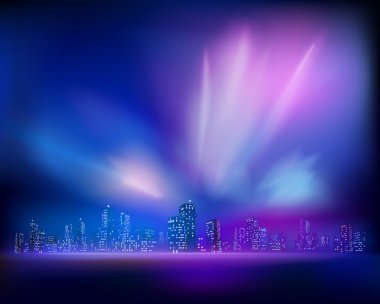 Aurora. Vektör çizim