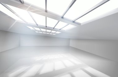 Beyaz salon. vektör çizim.