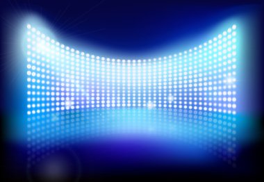 büyük led ekran. vektör çizim.