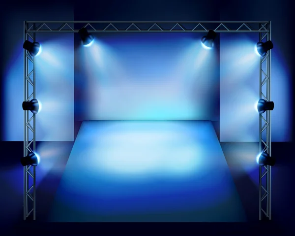 Show in the stage. Vector illustration. — Stock Vector