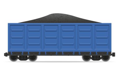 Demiryolu taşıma tren vektör çizim