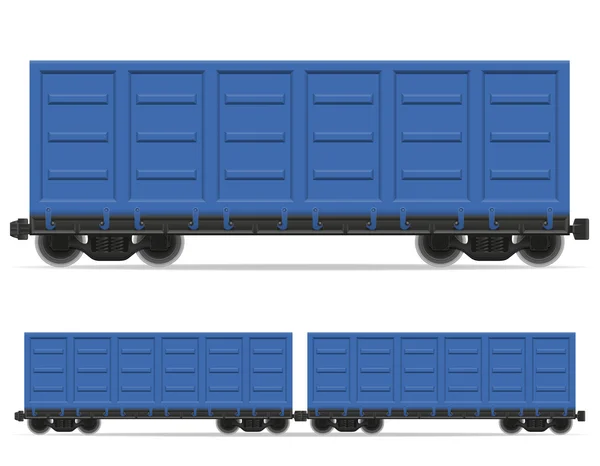 Railway carriage train vector illustration — Stock Vector