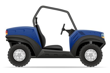 ATV araba buggy kapalı yollar vektör çizim