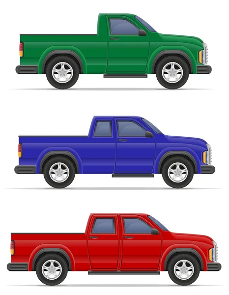 Coche pickup vector ilustración — Vector de stock