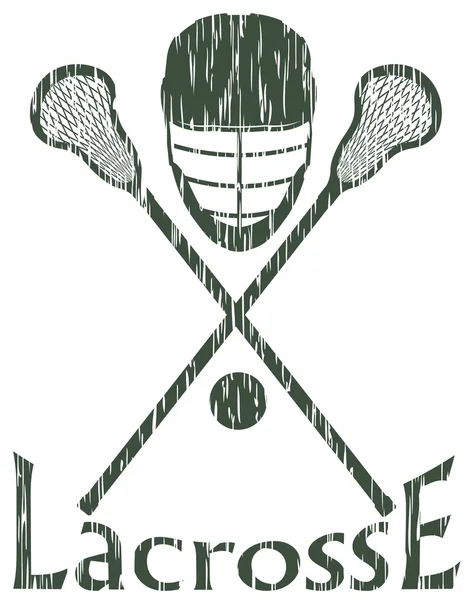 Lacrosse sport concept vectorillustratie — Stockvector