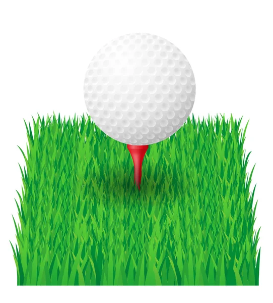 Golf boll vektor illustration — Stock vektor