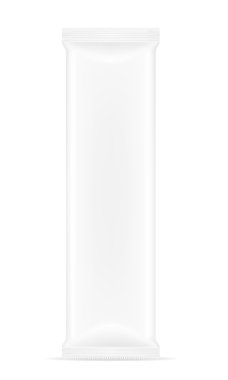 Beyaz ambalaj gıda vektör çizim için