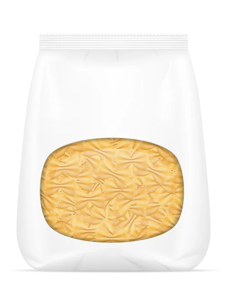 Pasta in verpakking vectorillustratie — Stockvector