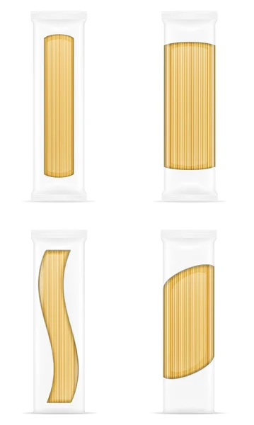 Pasta in verpakking vectorillustratie — Stockvector