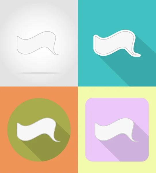 Bulles de parole icônes plates illustration vectorielle — Image vectorielle