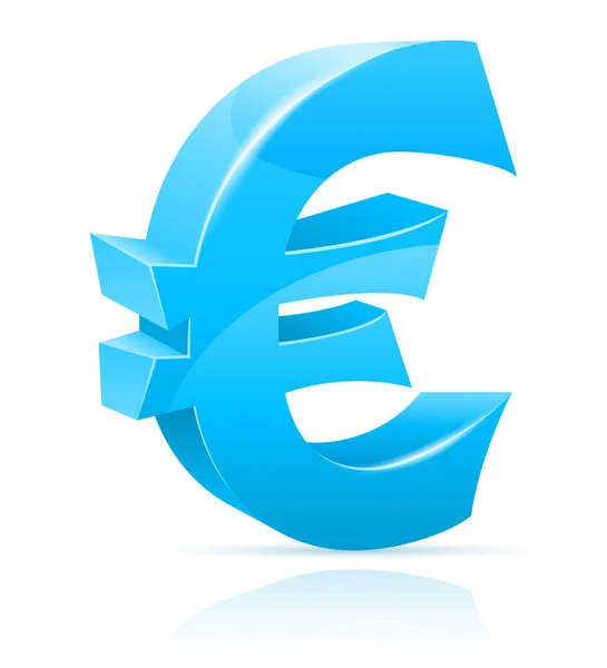 Icona Euro Segno Segno Elementi Grafici Disegno Vettoriale Illustrazione Isolato — Vettoriale Stock