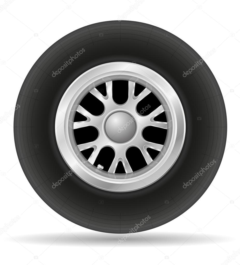 wheel for racing car vector illustration EPS 10