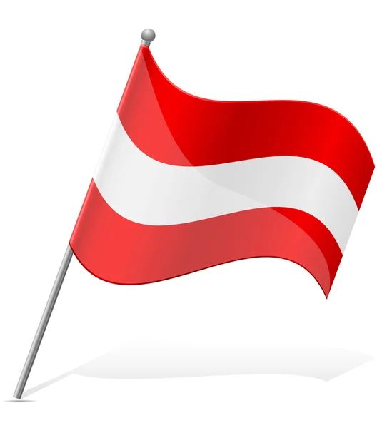 Vlag van Oostenrijk vector illustratie — Stockvector