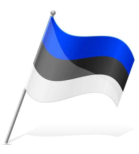 Vlag van Estland vectorillustratie — Stockvector