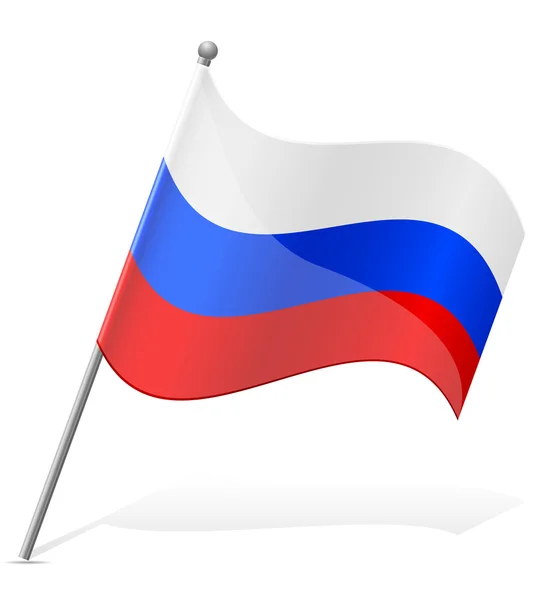 Flagge von Russland Vektor Illustration — Stockvektor