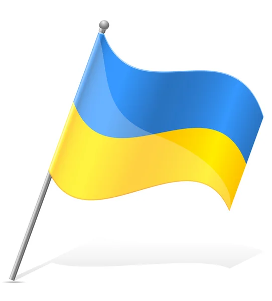 Drapeau de l'Ukraine illustration vectorielle — Image vectorielle