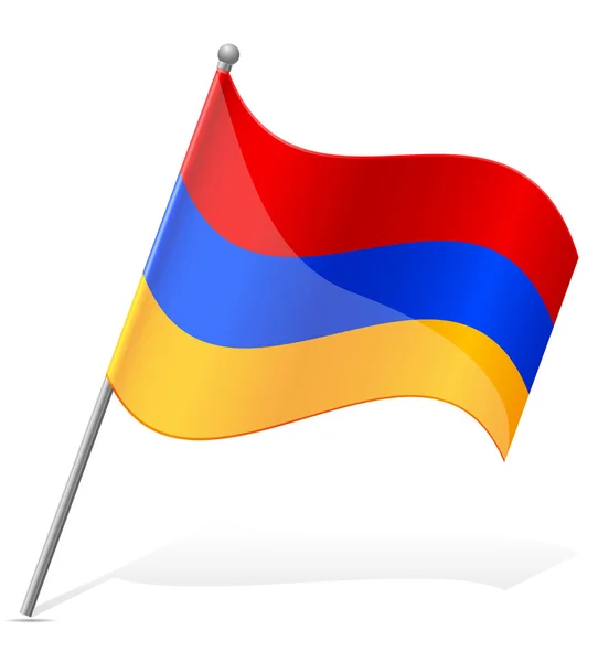 Vlag van Armenië vector illustratie — Stockvector