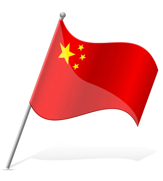 Σημαία της Κίνας διανυσματική απεικόνιση — Διανυσματικό Αρχείο