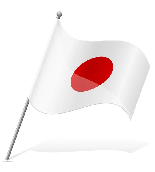 Bandeira do Japão ilustração vetorial —  Vetores de Stock