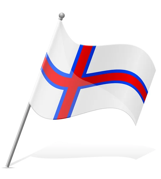 Flag of Faroe Islands vector illustration — Stock Vector