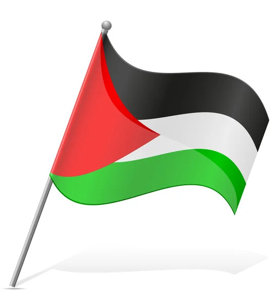 Flag of Palestine vector illustration — Stock Vector