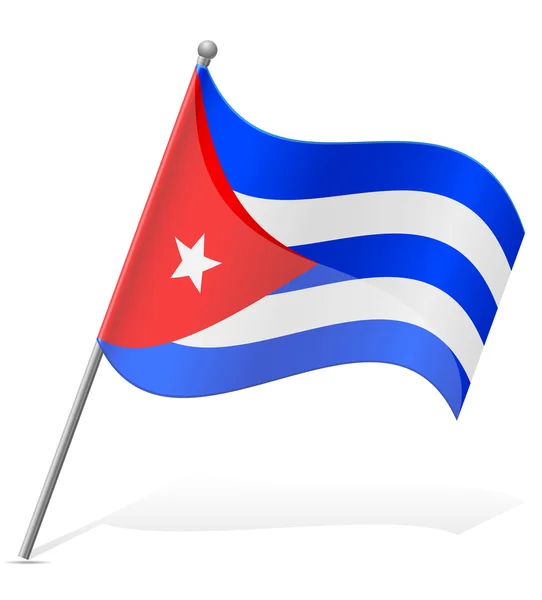 Flag of Cuba vector illustration — Stock Vector