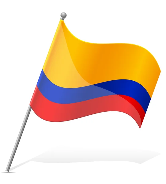 Flagge von Ecuador Vektor Illustration — Stockvektor