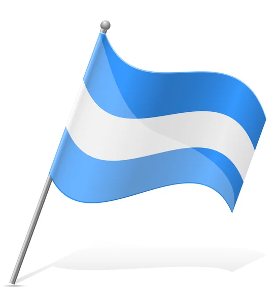 Ilustrasi Vektor Nicaragua bendera - Stok Vektor