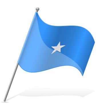 somali vektör çizim bayrağı
