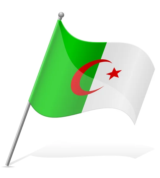 Flag of Algerian vector illustration — Stock Vector