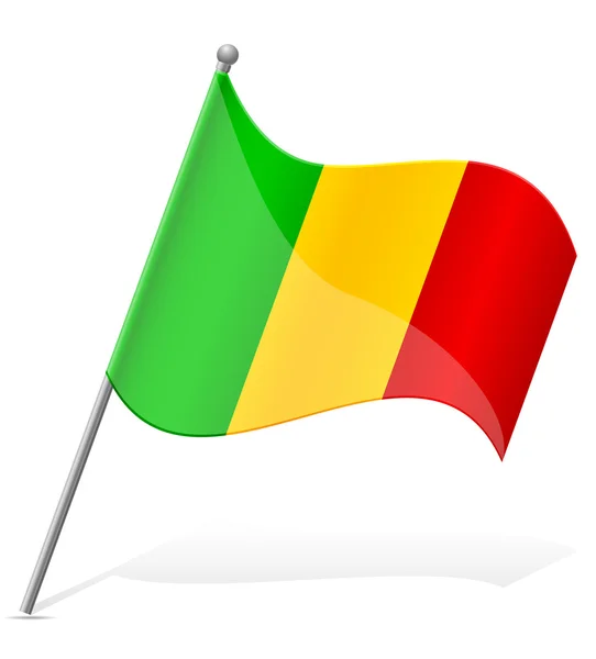Vlag van Mali Vector illustratie — Stockvector