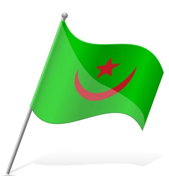 Flag of Mauritania vector illustration — Stock Vector