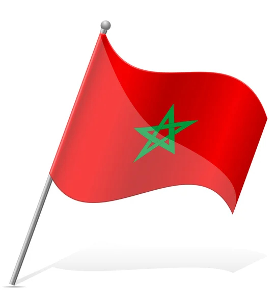 Flag of Morocco vector illustration — Stock Vector