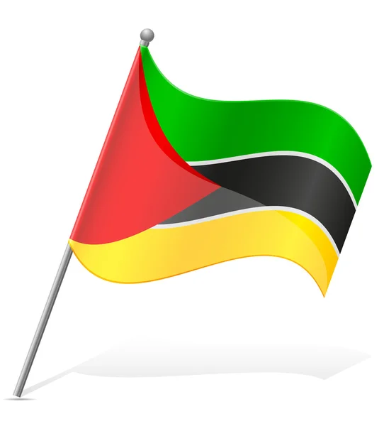 Mozambik Vektör illüstrasyonunun bayrağı — Stok Vektör